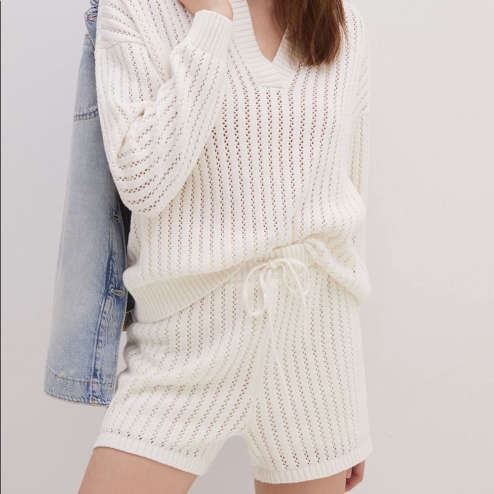 Current Air Knitted Co-Ord L NWT Short and sweater set